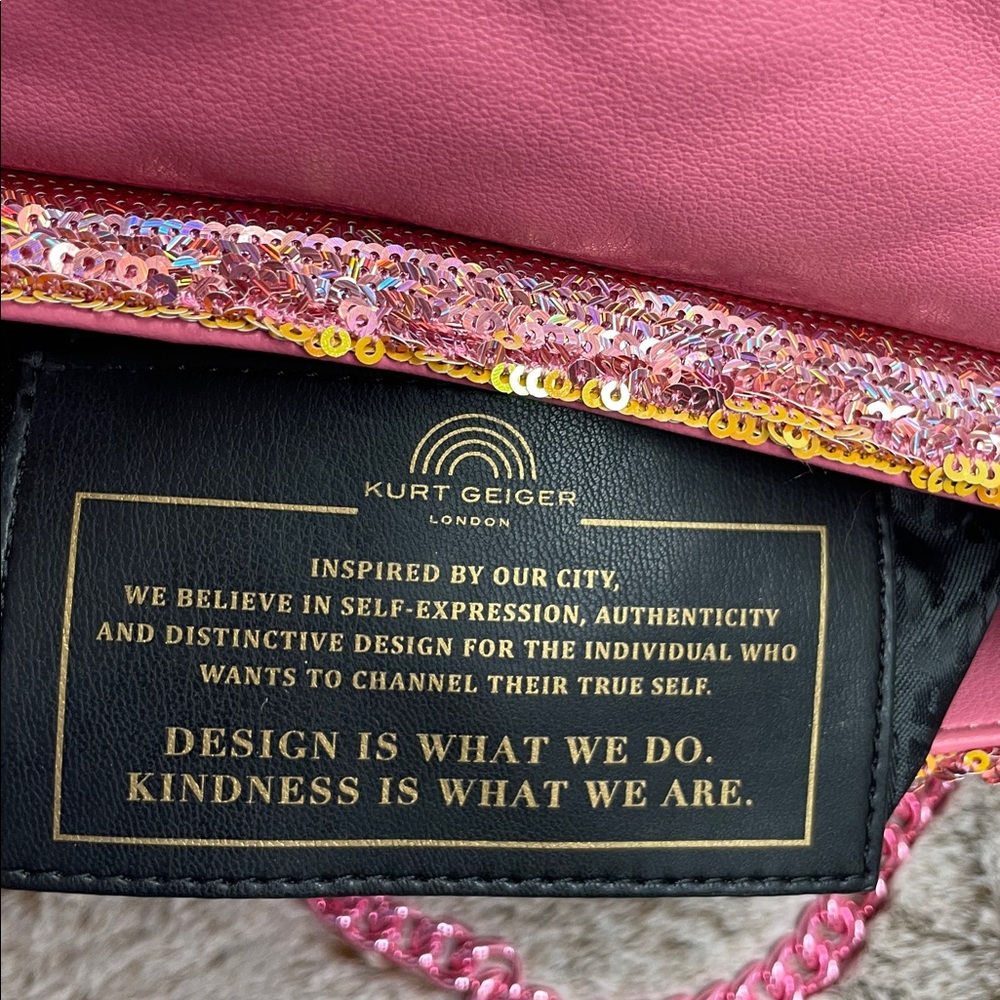 NWOT Kurt Geiger Mini ‘The Kensington’ Sequin Crossbody - Picture 13 of 15